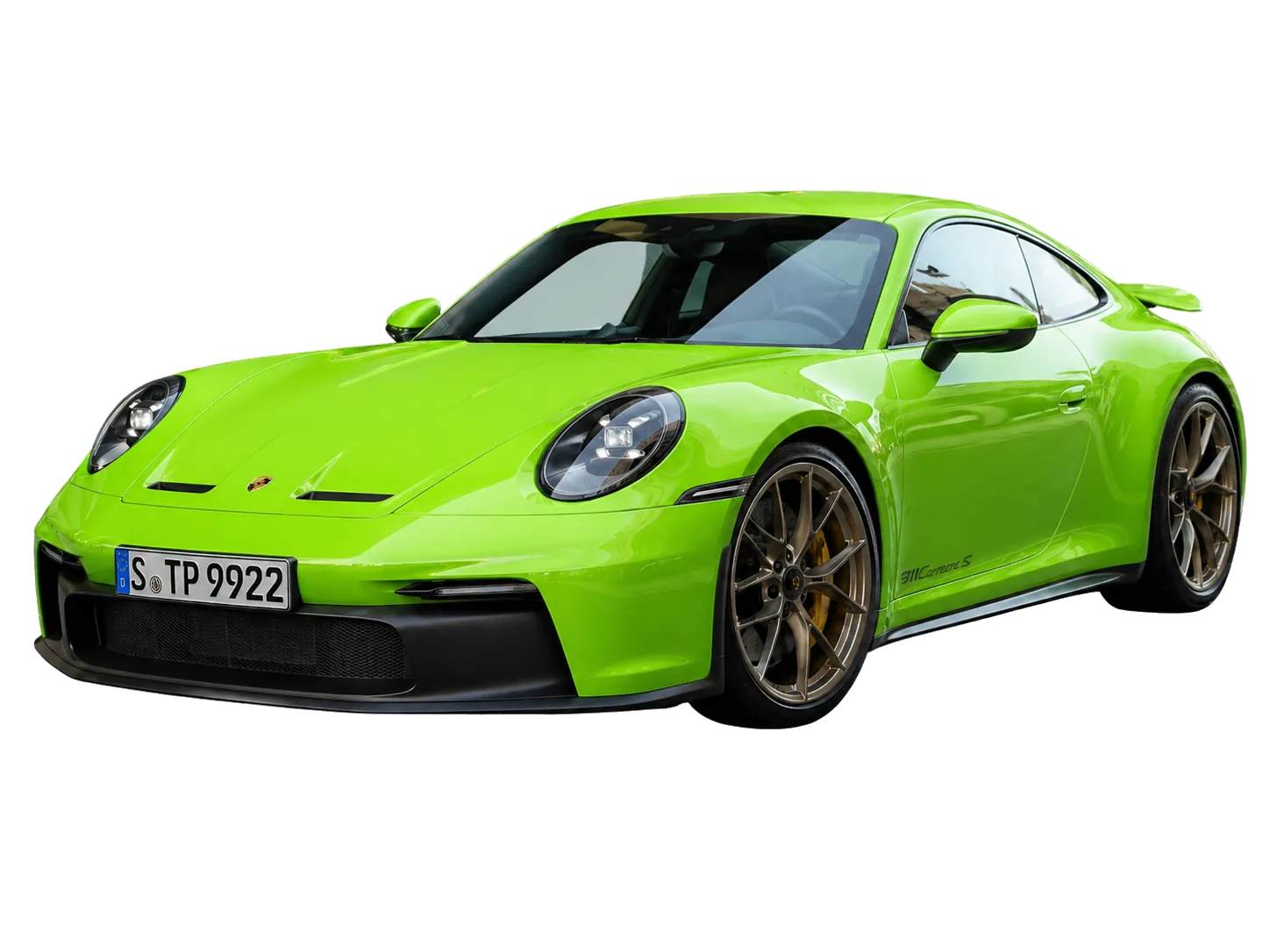 Porsche color change, detail view