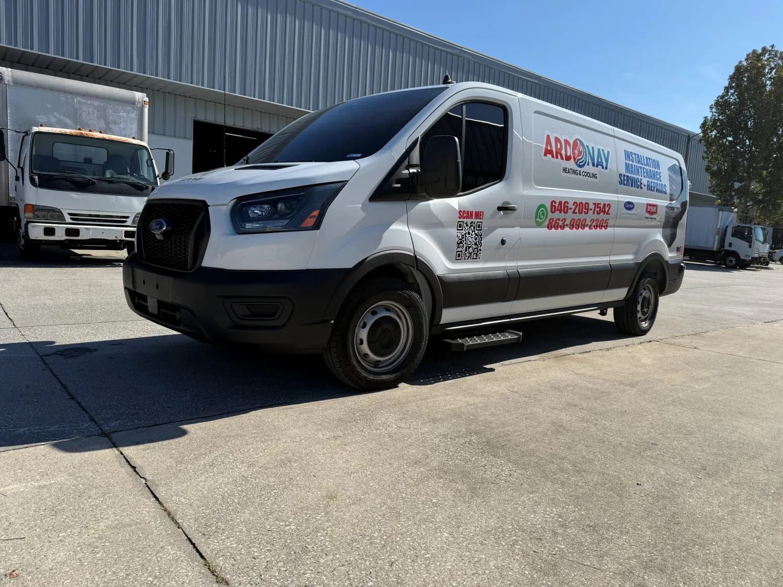 HVAC company Transit van with full wrap